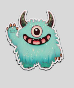 monster horned sticker png