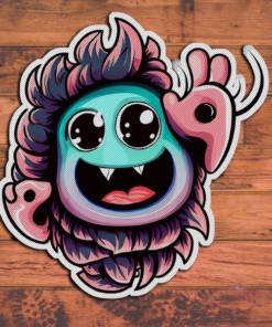 Cute monster sticker