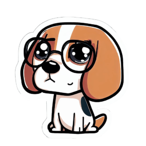 Cute Jack Russell terrier dog sticker