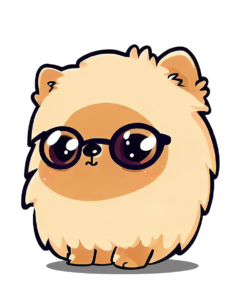 Cute Pomeranian dog sticker