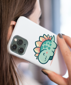 Stegosaurus printed on cellphone case