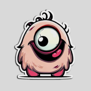 Happy Little Monster Sticker